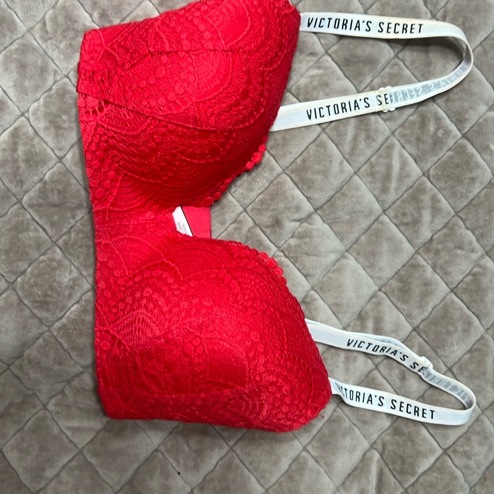 Victoria Secret Lace Red Bra